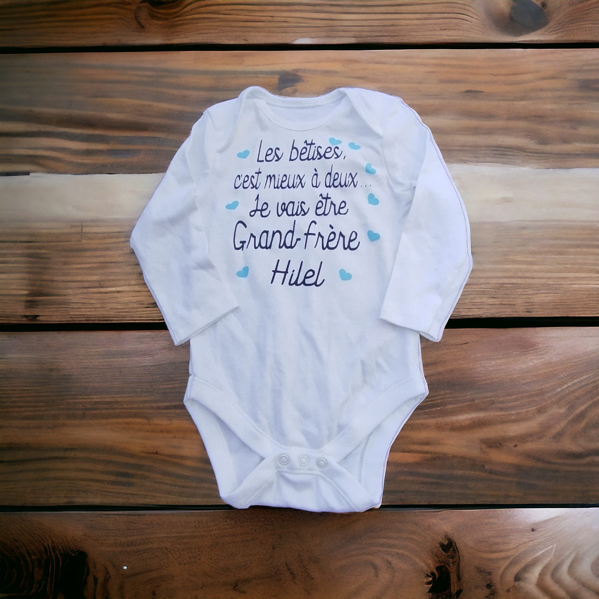 Body coton bientôt grand frère