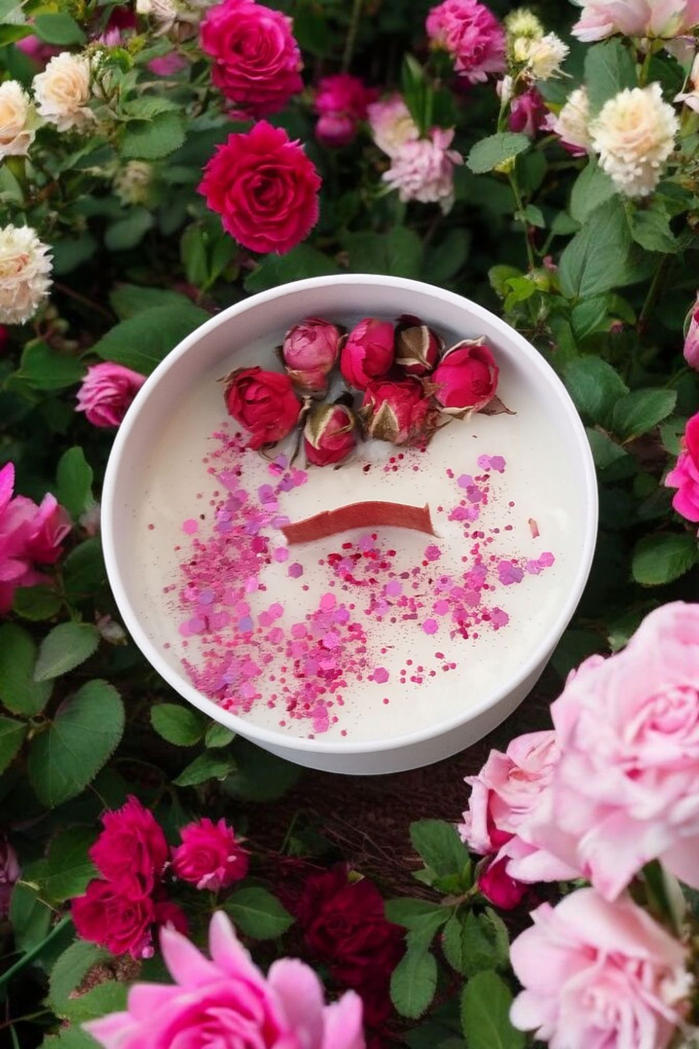 Bougie parfumée rose
