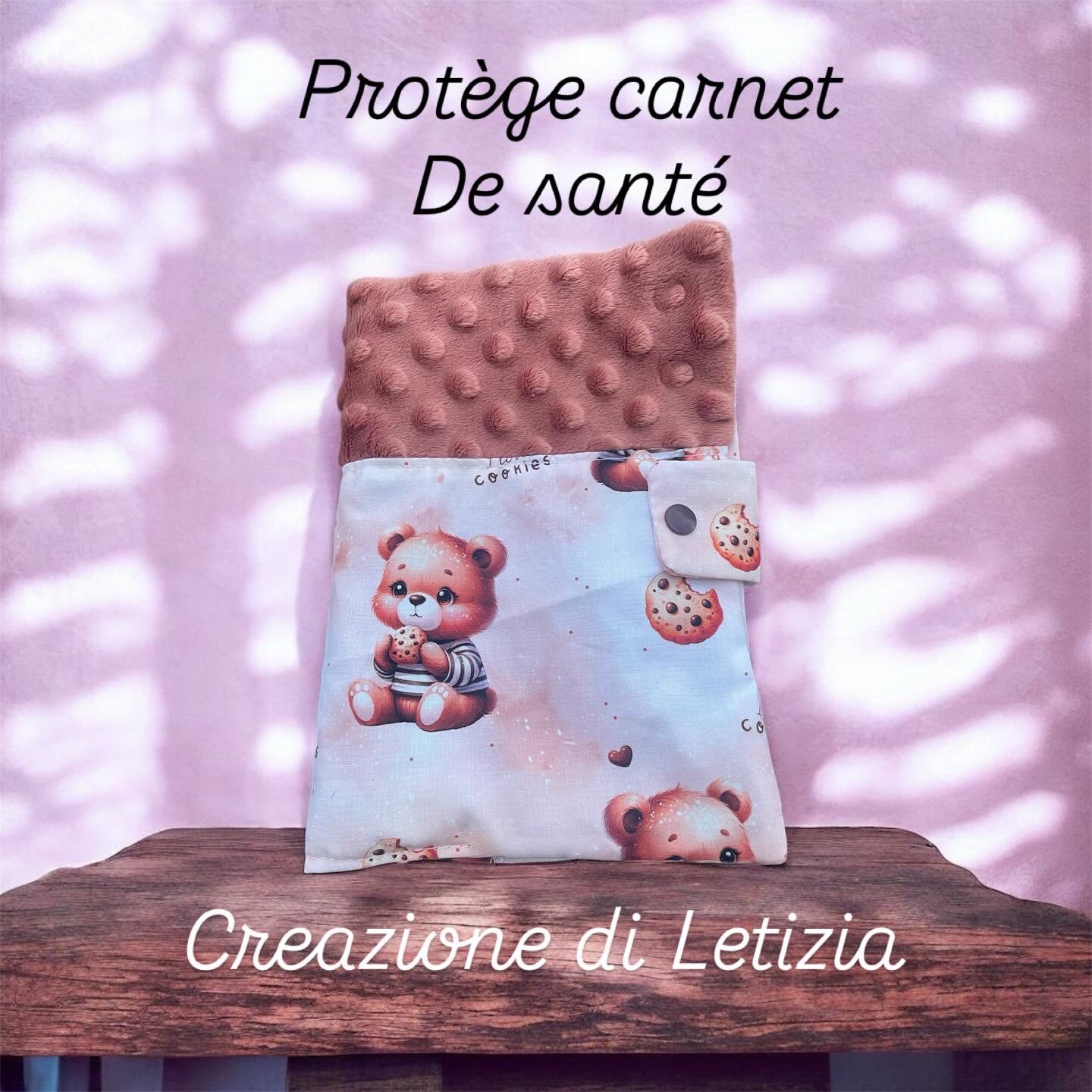 Protège carnet santé ourson