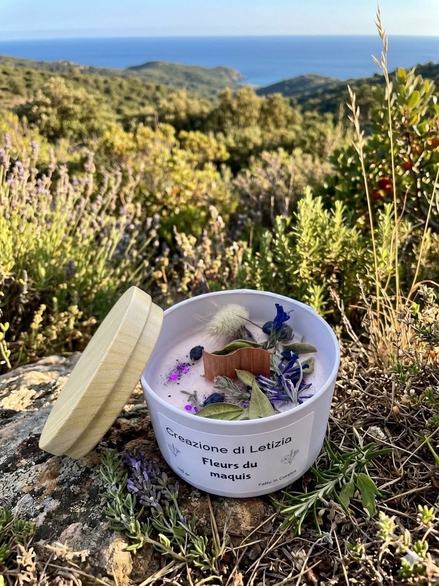 Bougie parfumée fleurs du maquis