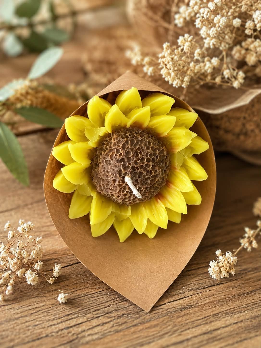 Bouquet bougie Tournesol